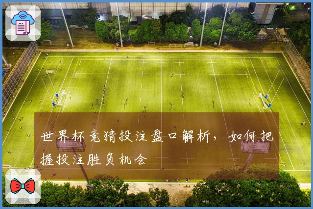 世界杯竞猜投注盘口解析，如何把握投注胜负机会